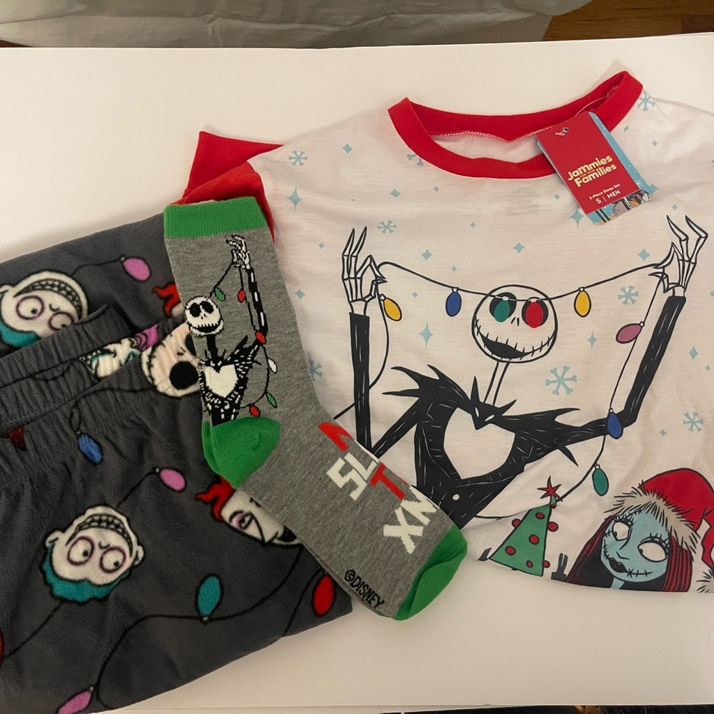 Disney Men’s Pajama Set Nightmare before Christmas S/L